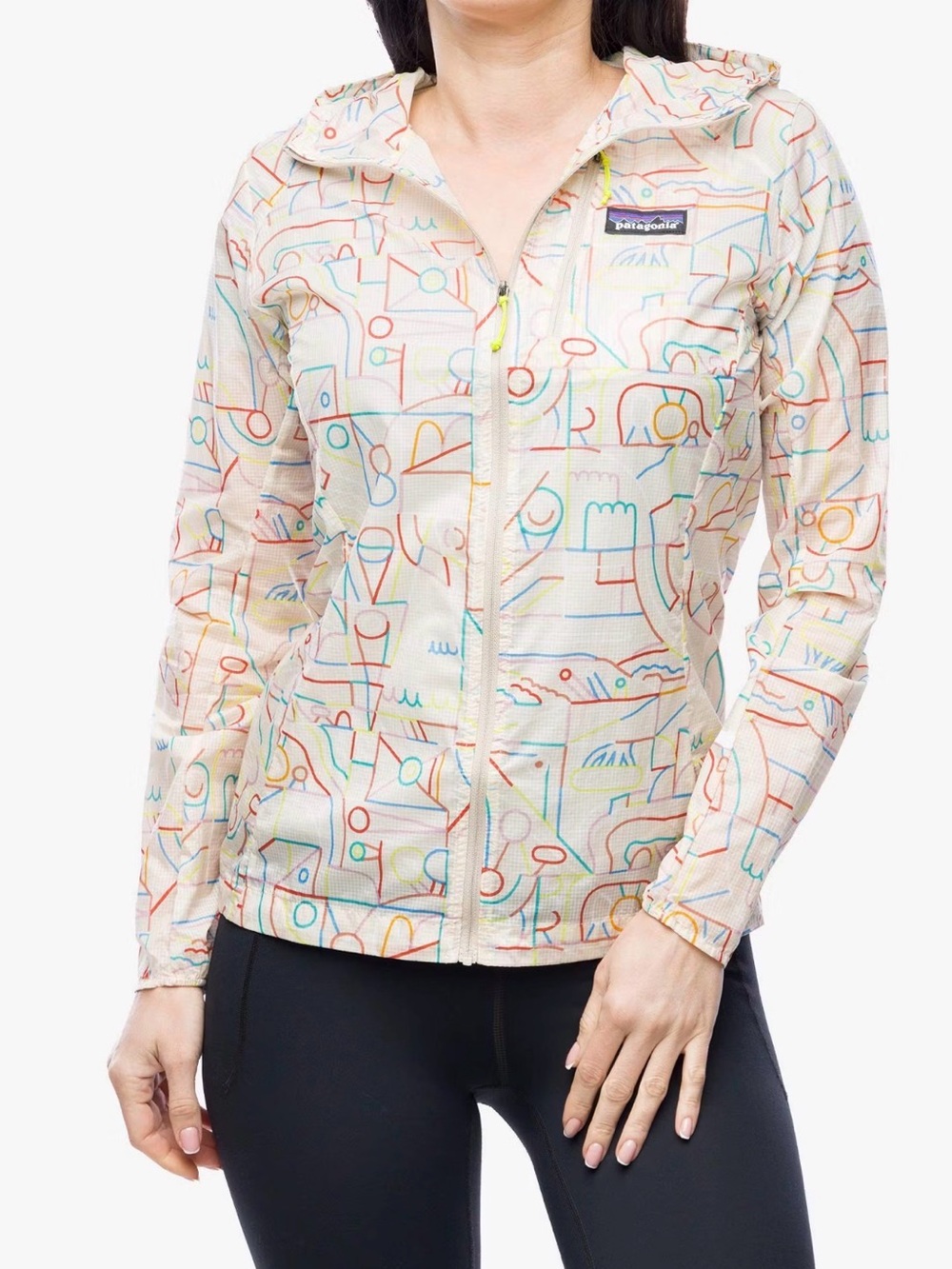 Patagonia Houdini Jacket Women’s Small Lose Yourself Outline: Pumice NWT